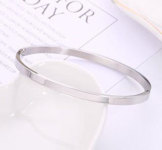 4mm Stainless Steel Hinged Bangle