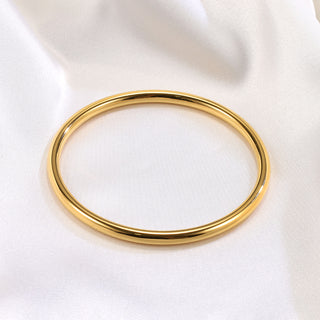 Gold Plated Stainless Steel Bangle 56mm