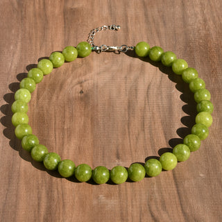 Olive Green Beaded Necklace