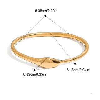 Gold Plated Stainless Steel Bangle