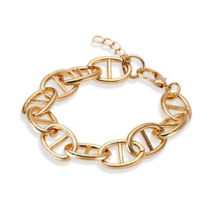 Gold Fashion Open Mariner Link Bracelet