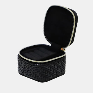 Mini Jewellery Cube - Herringbone Licorice