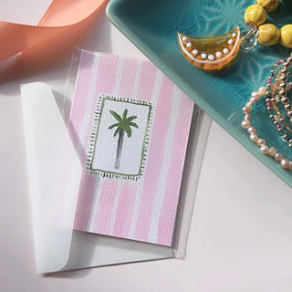 Original Hand Painted Watercolour Keepsake Gift Card | Palm Tree