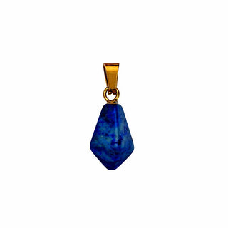 Gold Charm Bar Charm Collection | Deep Blue Pendant
