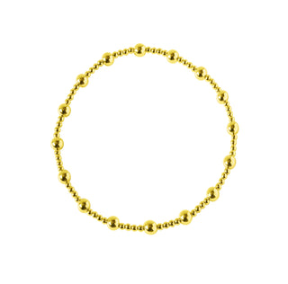 14K Gold Filled Beaded Stretch Bracelet