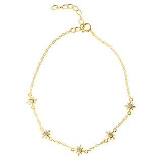 Gold Plated Starburst Bracelet