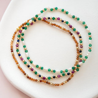 Orange Garnet Stretch Bracelet