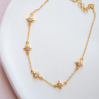 Gold Plated Starburst Bracelet