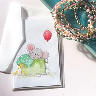 Original Hand Painted Watercolour Keepsake Gift Card | Get Well Soon