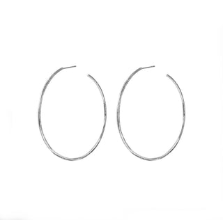 Sterling Silver Hoop Stud Earrings