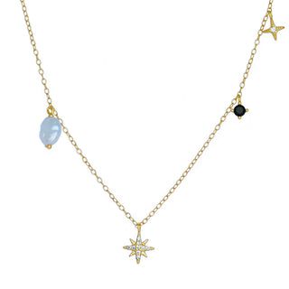 Gold Plated Charm Necklace