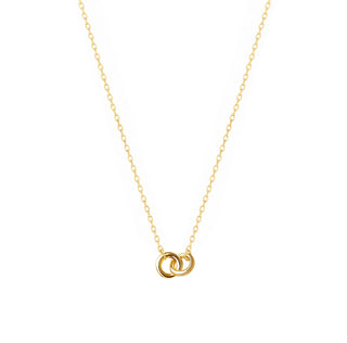 Gold Friendship Rings Necklace