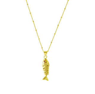 Gold Fish Necklace