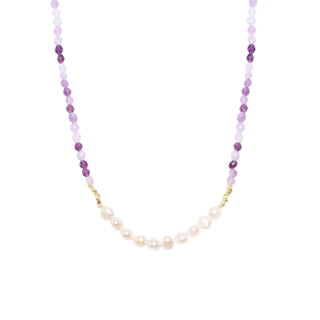 Amethyst & Freshwater Pearl Necklace