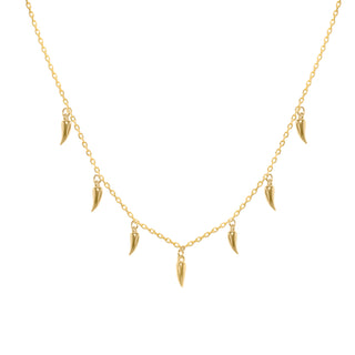 Gold Plated Little Chilli Charm Necklace