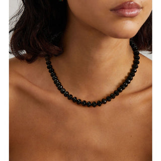 Black Beaded Necklace