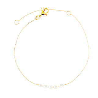 Gold Seed Pearl Bracelet