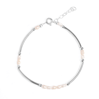 Sterling Silver Bracelet with Freshwater Pearls