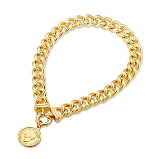 Allure Gold Coin Pendant Necklace