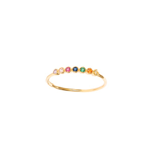 Rainbow Zirconia Ring