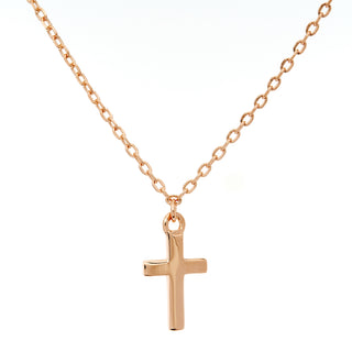 Children's Rose Gold Cross Necklace