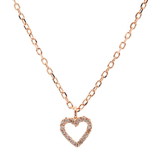 Rose Gold Plated Heart Necklace