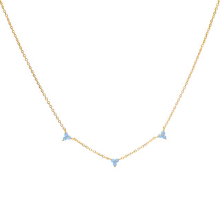 Milky Blue Charm Necklace